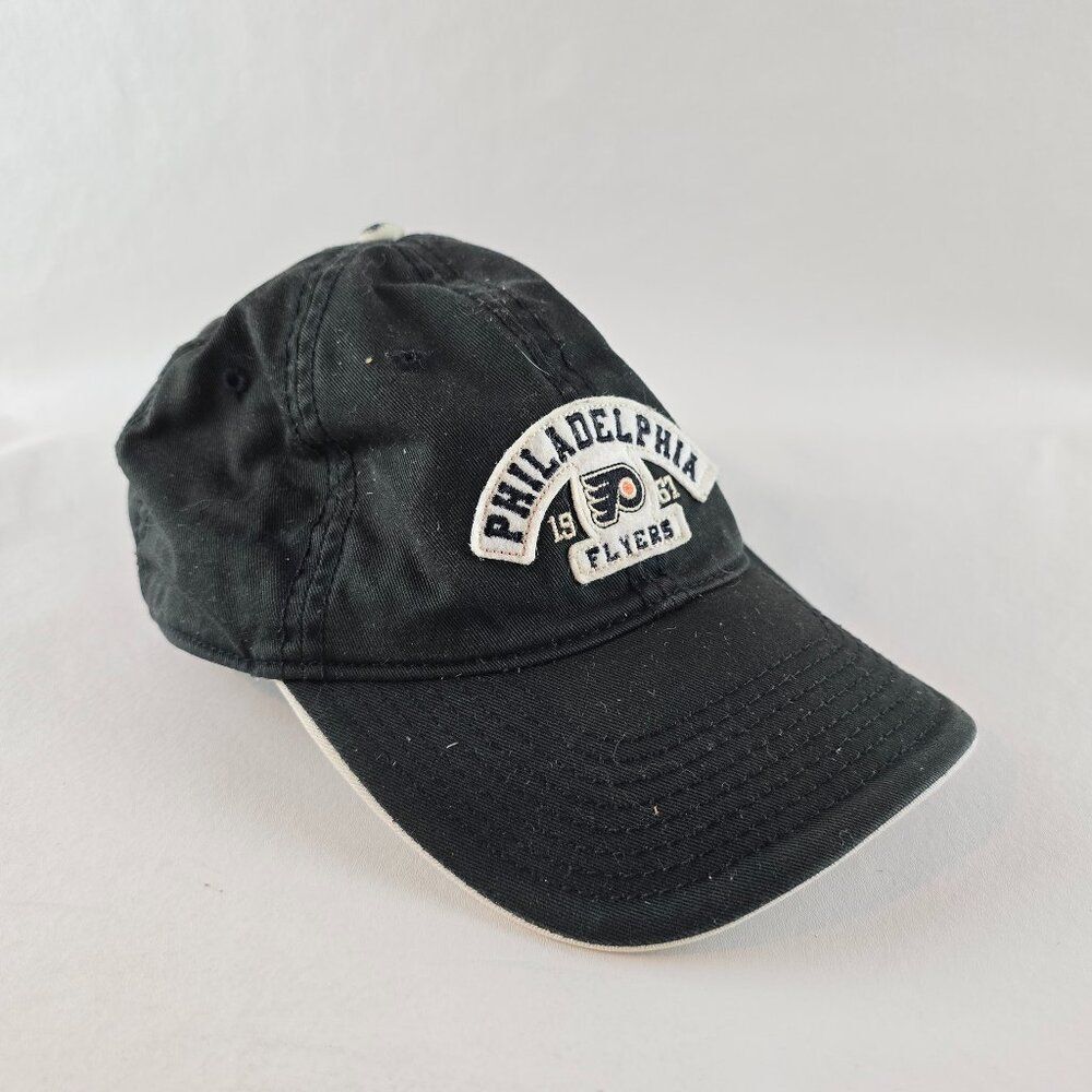 Vintage Philadelphia Flyers Hat Men Black Drew Pearson NHL Hockey Adjustable Cap